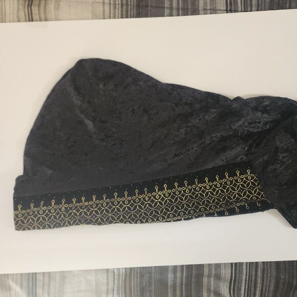 Renaissance, Gothic, Cosplay Medieval Dress Black And Gold W/hood By Disguise - Picture 6 of 8